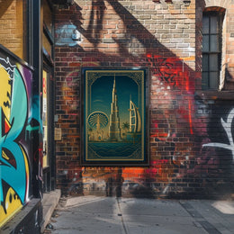 Iconic Dubai Landmarks Poster
