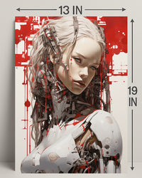 Cybernetic Elegance Poster