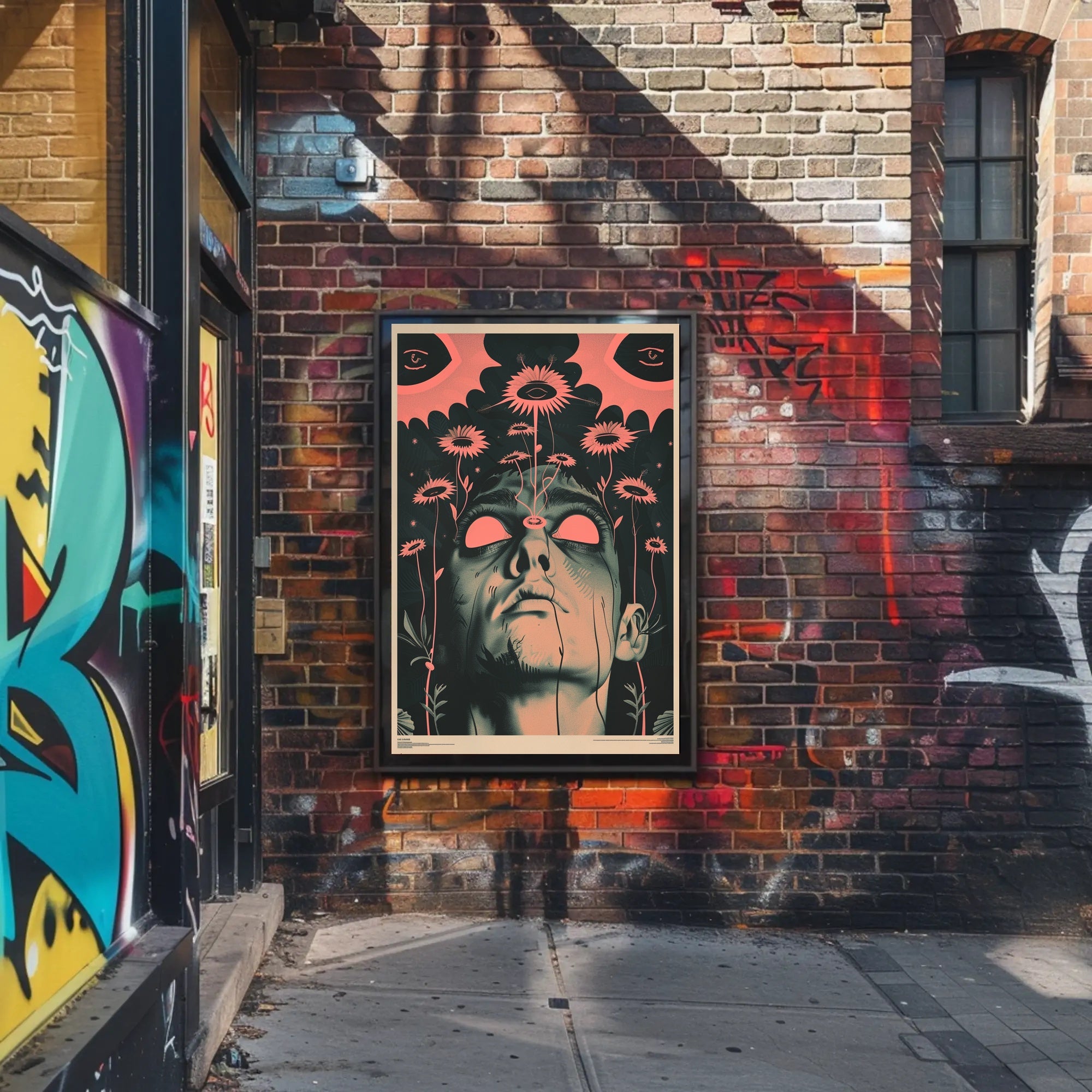 Surreal Floral Vision Art Print Poster for Home Decor PosterGoat