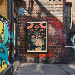 Surreal Floral Vision Art Print Poster for Home Decor PosterGoat