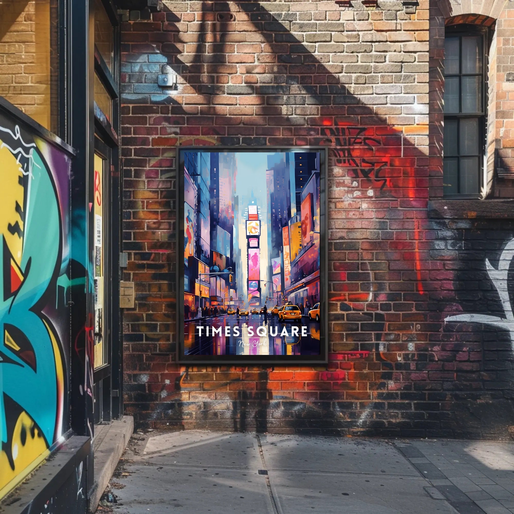 Times Square Vibrant Cityscape Art Print Urban or Cityscape Poster
