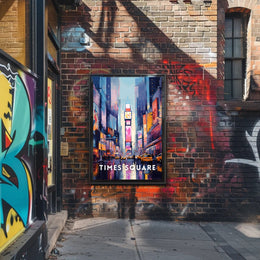 Times Square Vibrant Cityscape Art Print Urban or Cityscape Poster