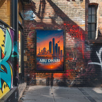 Abu Dhabi Elegance Heritage Meets Innovation Cityscape Poster