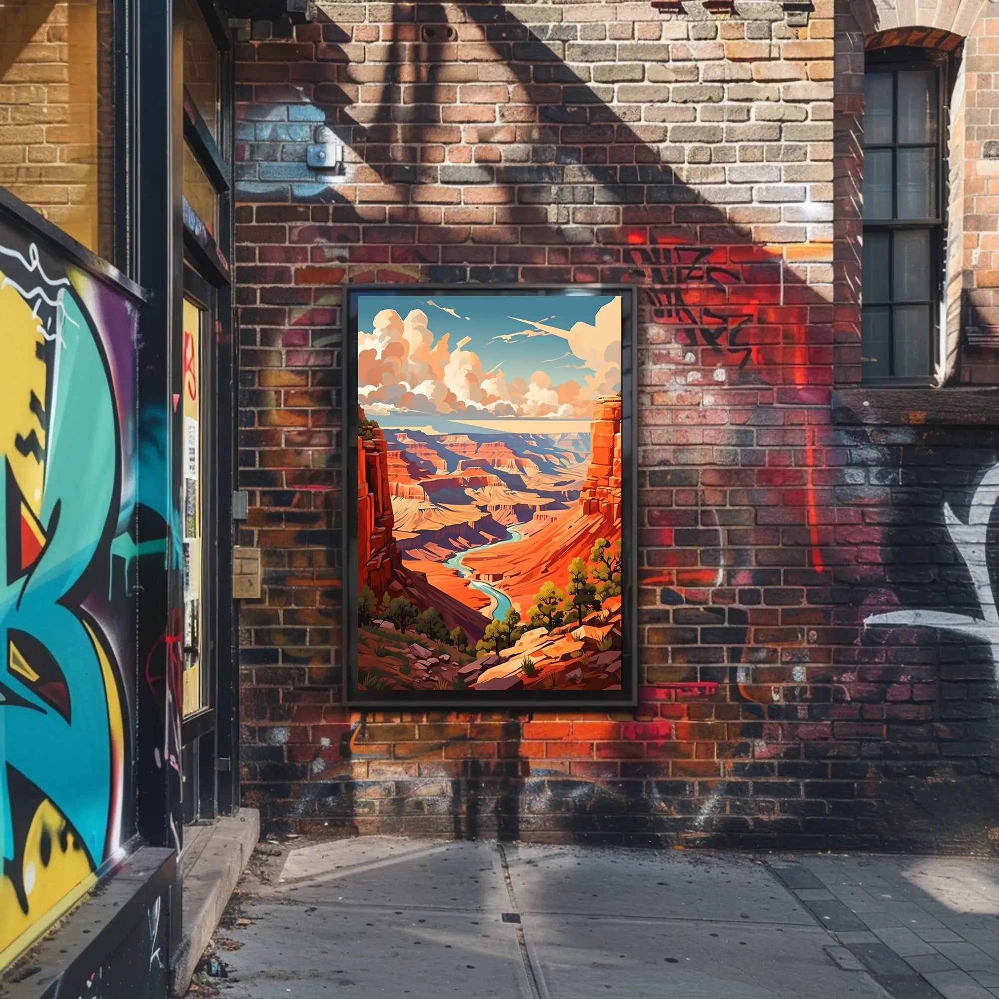 Majestic Canyon Vista Poster