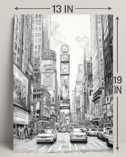 Urban Sketch Times Square Poster