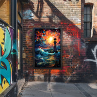 Lighthouse At Dusk Poster