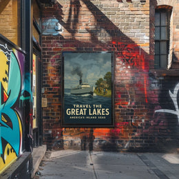 Travel the Great Lakes Poster