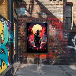 Cybernetic Sunset Poster