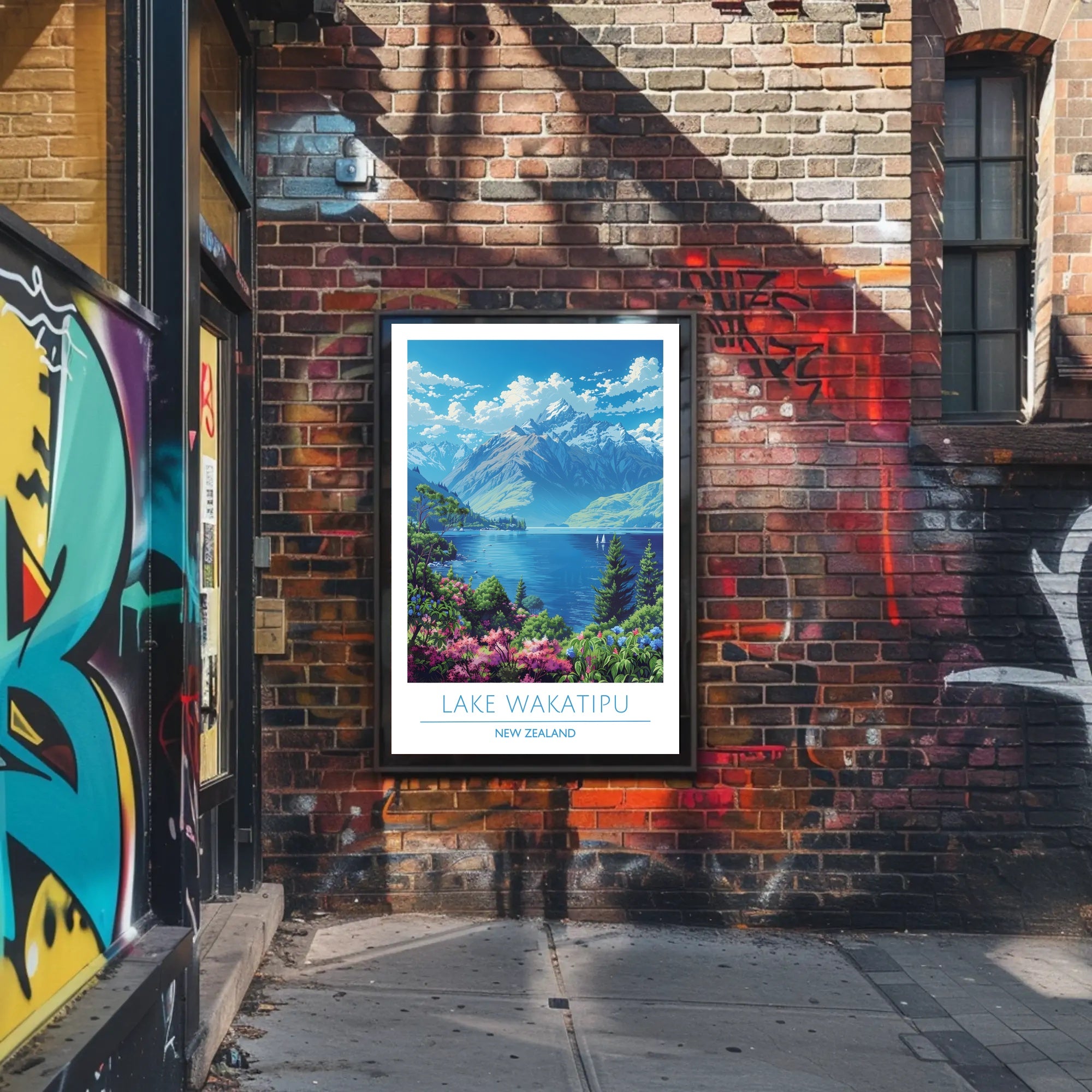 Lake Wakatipu Scenic Poster
