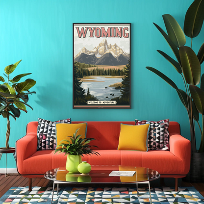Wyoming Vintage Poster