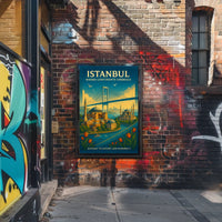 Istanbul Where Continents Embrace Poster