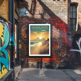 Indiana Dunes National Park Scenic Poster Print
