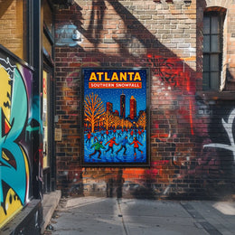Atlanta Southern Snowfall Poster