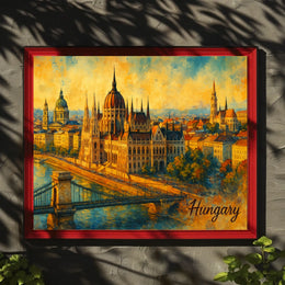 Budapests Architectural Splendor Poster