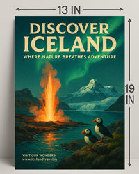 Discover Iceland Adventure Poster Art Print PosterGoat