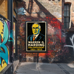 Warren G. Harding 29th President Poster