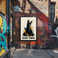 Sears Tower Abstract Art Poster