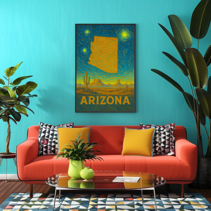 Arizona Starry Night Poster