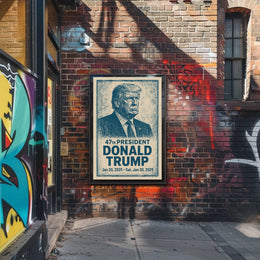 Donald Trump 47th President Poster