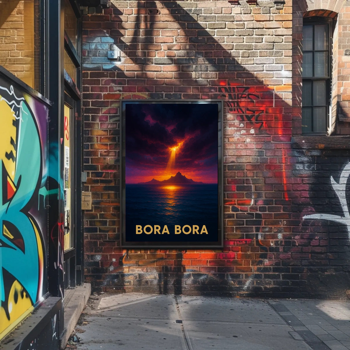 Bora Bora Sunset Poster
