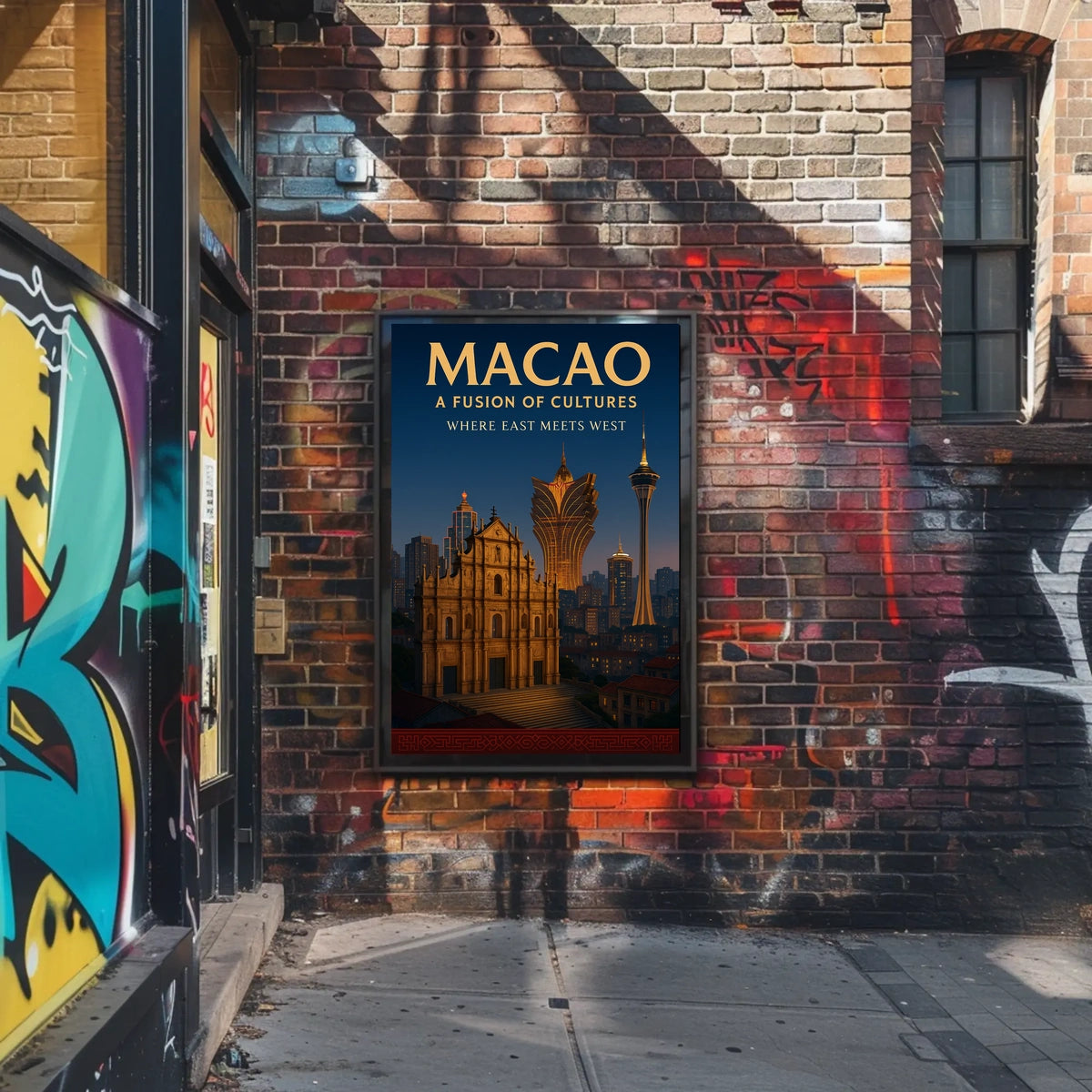 Macao A Fusion of Cultures Poster