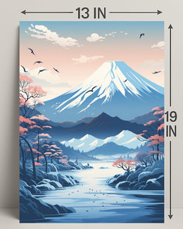 Tranquil Mountain Landscape Poster