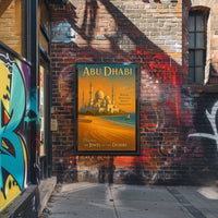 Discover Abu Dhabi's Heritage in Travel Poster