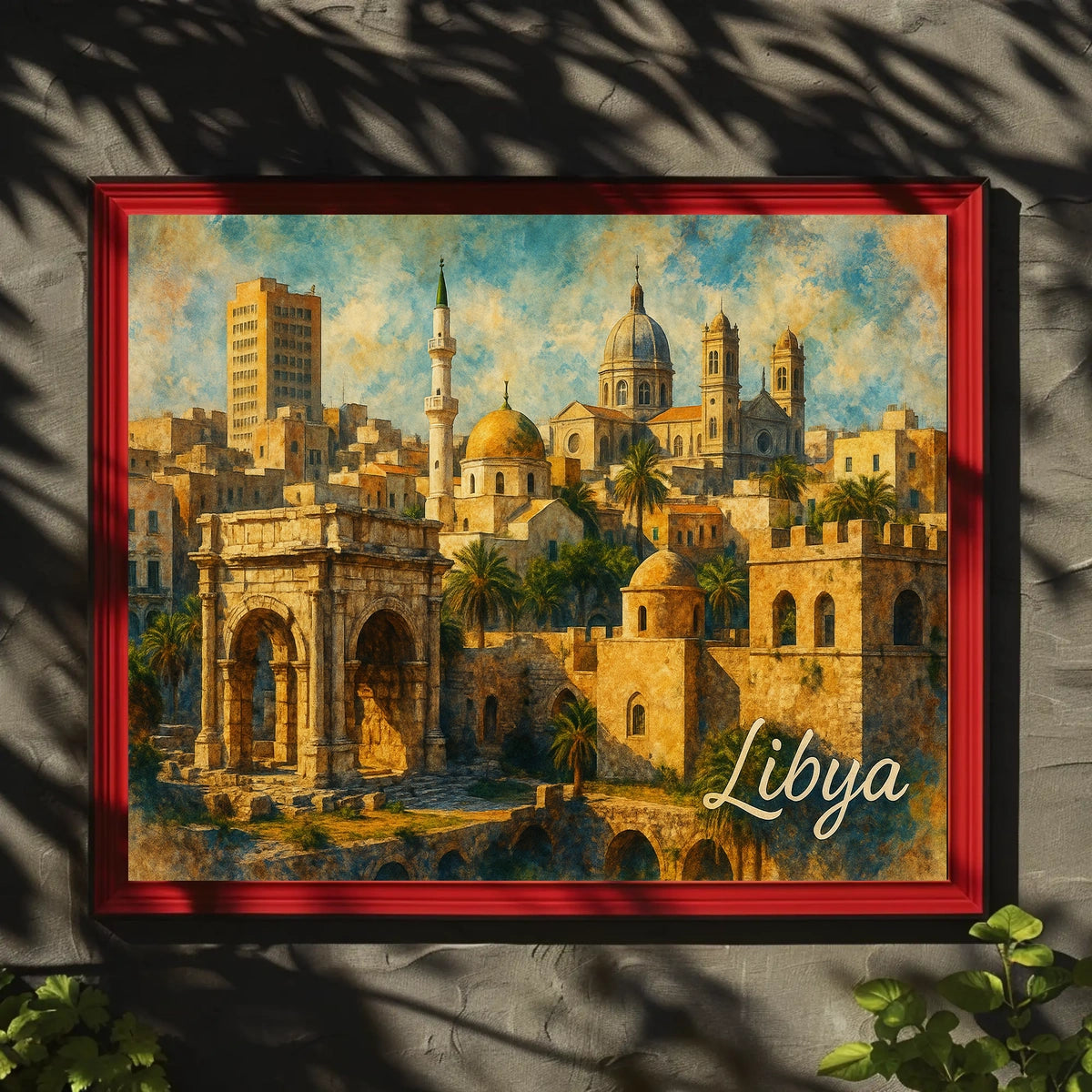 Libya Scenery Wanderlust Realism Poster