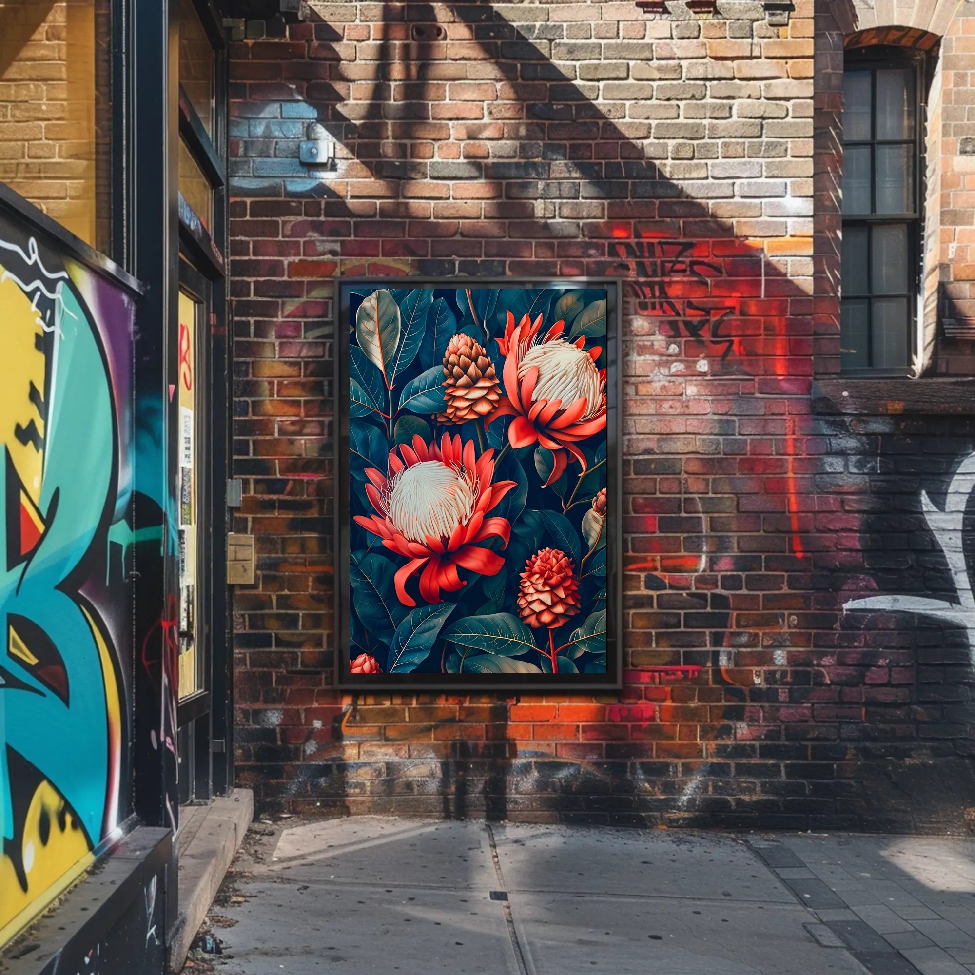 Vibrant Floral Symphony Wall Art Print