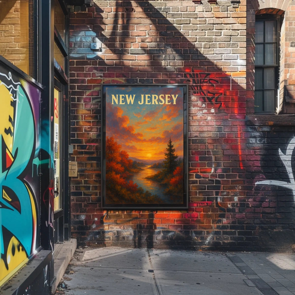 New Jersey Sunset Poster