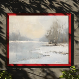 Tranquil Winter Landscape Poster