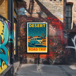 Desert Road Trip Poster