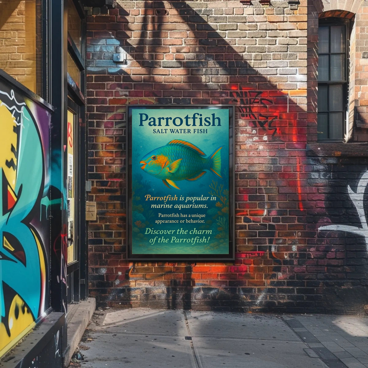 Discover the Charm of the Parrotfish Poster