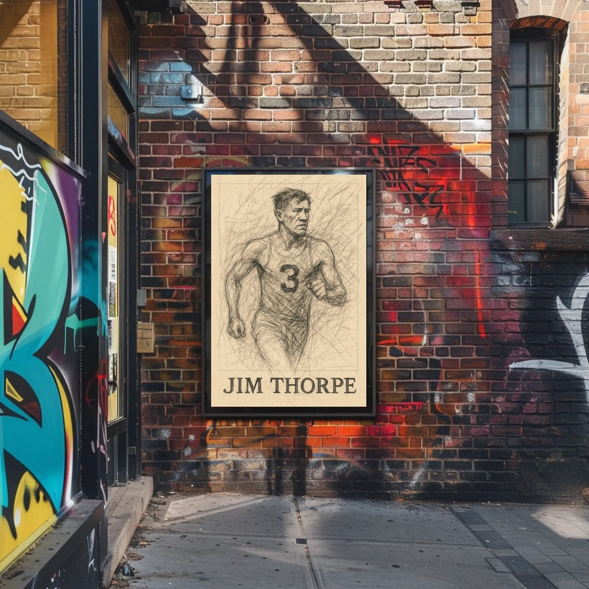 Jim Thorpe Legendary Athlete Poster