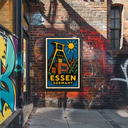 Essen, Germany Industrial Heritage Poster