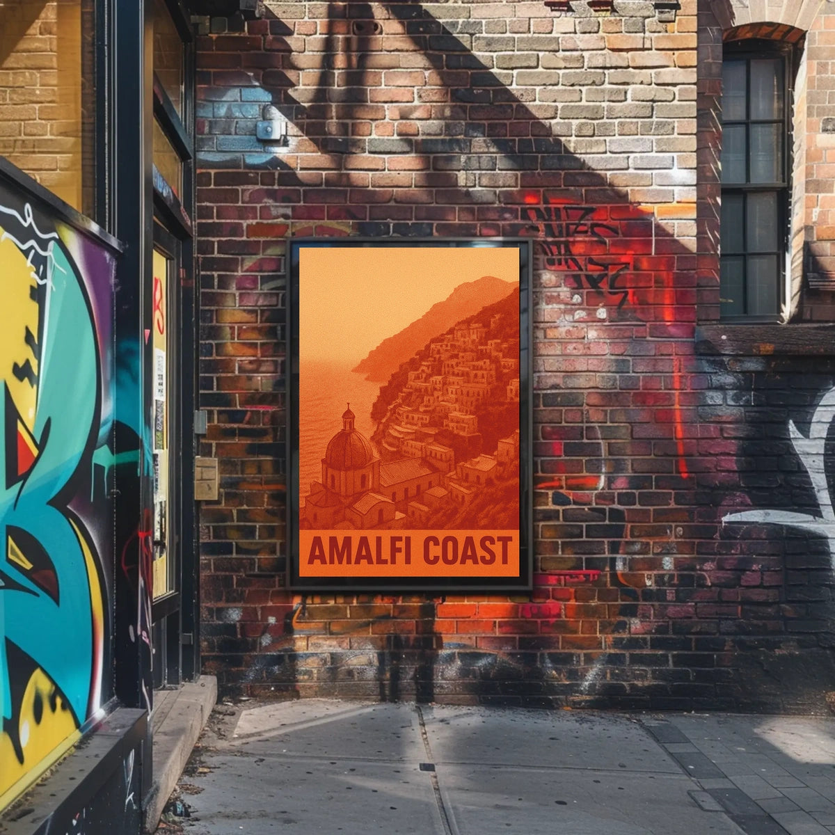 Amalfi Coast Poster 18x24 Coastal Wall Art Print Edition