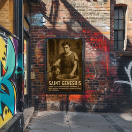 Saint Genesius Patron Of Actors And Poster