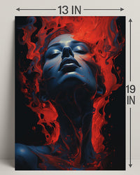 Fiery Elegance Poster