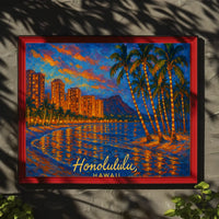 Honolulu Hawaii Wanderlust Beach Photography Poster