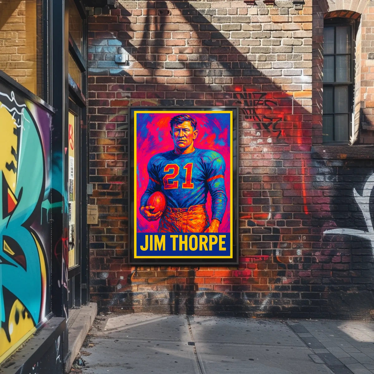 Jim Thorpe Legendary Athlete Poster