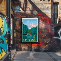 Canada Air France Travel Poster