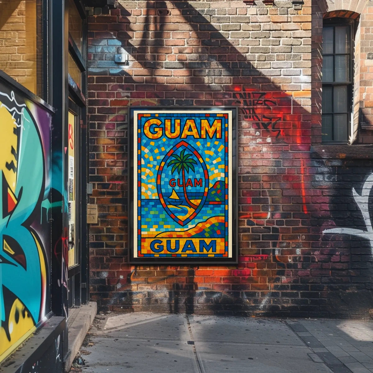 Vibrant Guam Mosaic Poster