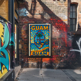 Vibrant Guam Mosaic Poster