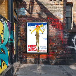 Puente Del Inca Winter Sports Poster