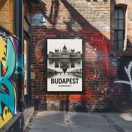 Budapest Reflection Poster