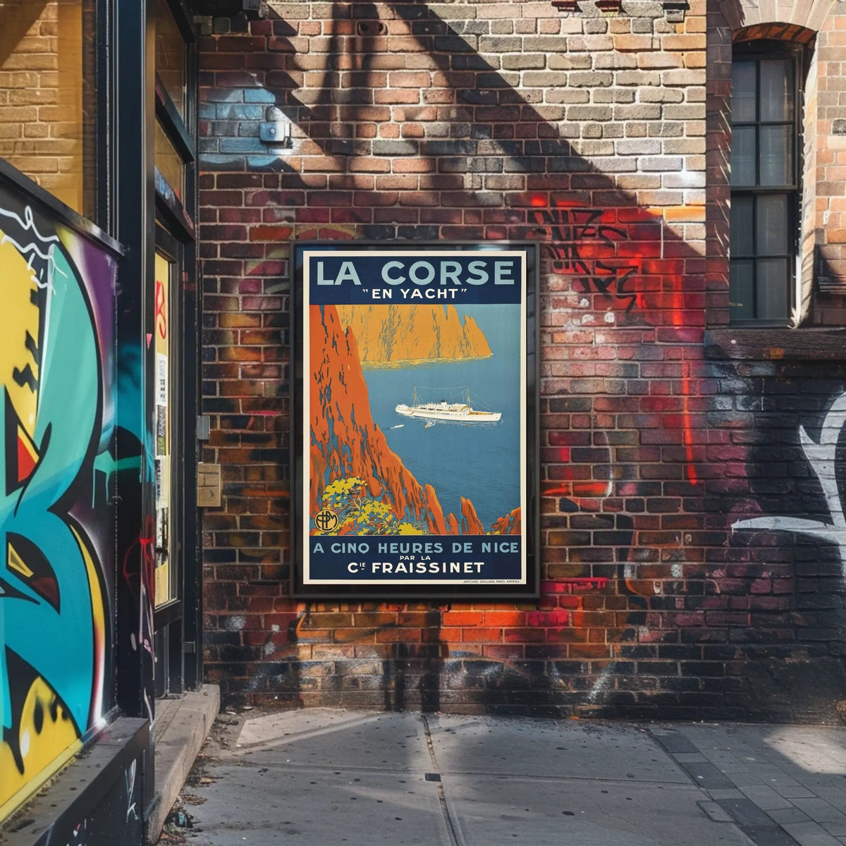 La Corse En Yacht Poster