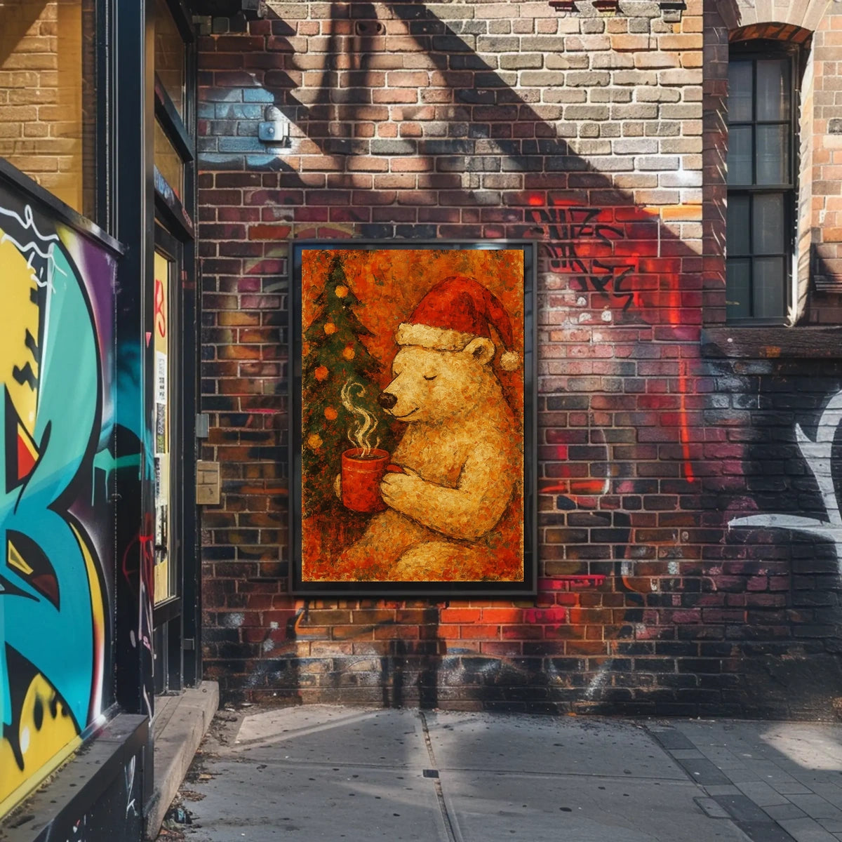 Bear Christmas Poster