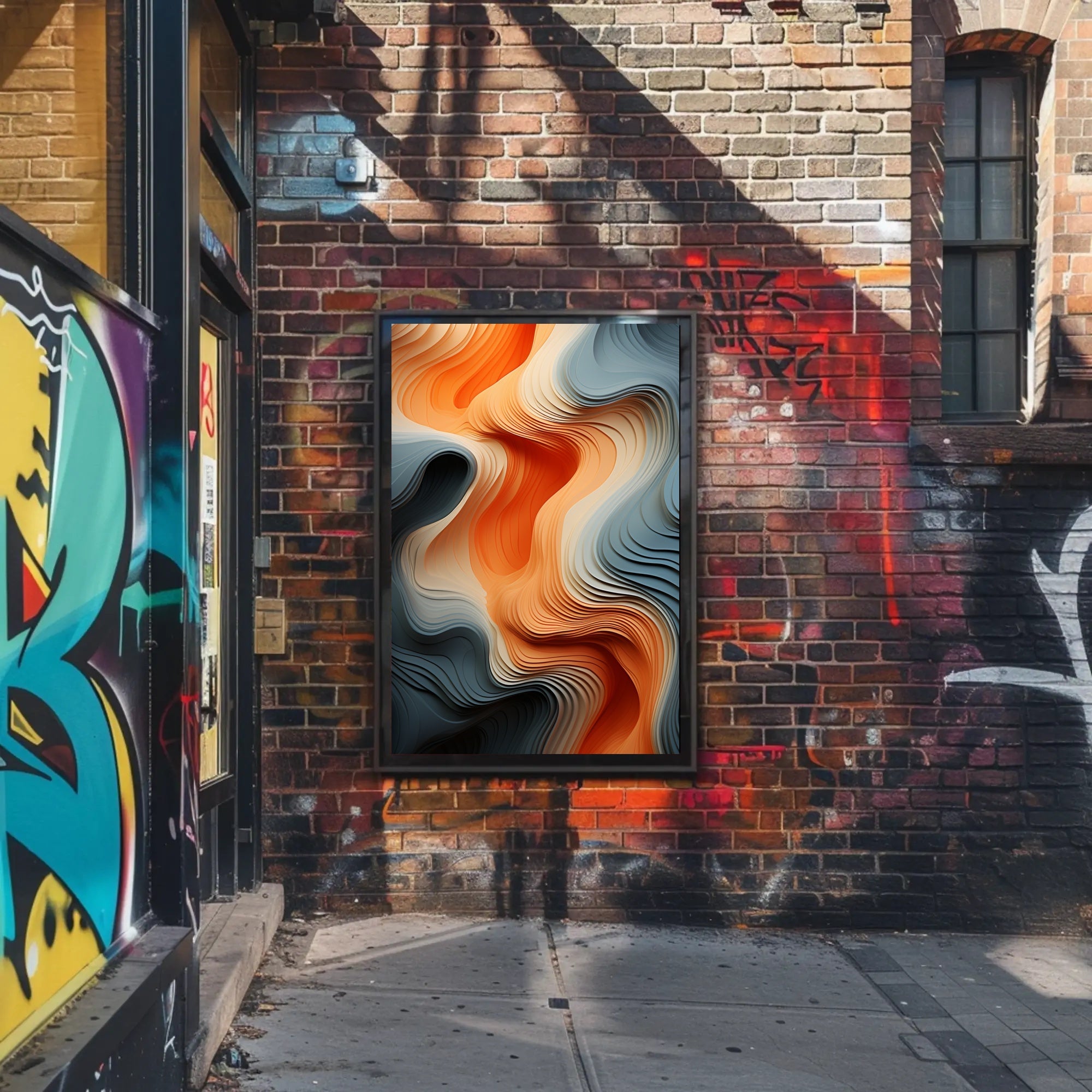 Fluid Waves Of Color Poster PosterGoat