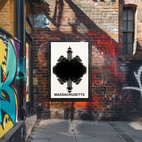 Massachusetts Lighthouse Reflection Poster