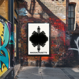 Massachusetts Lighthouse Reflection Poster